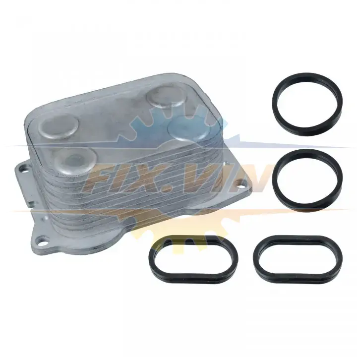 Масляний радіатор CITROEN C4, C4 GRAND PICASSO I, C4 I, C4 II, C4 PICASSO I, C5 II, C5 III, C5 II/KOMBI, C8, DS4, DS5, JUMPY I, JUMPY II FIAT SCUDO, ULYSSE FORD C-MAX 2.0/2.0D/2.0DH 10.99- FEBI BILSTEIN 107180 (фото 1)