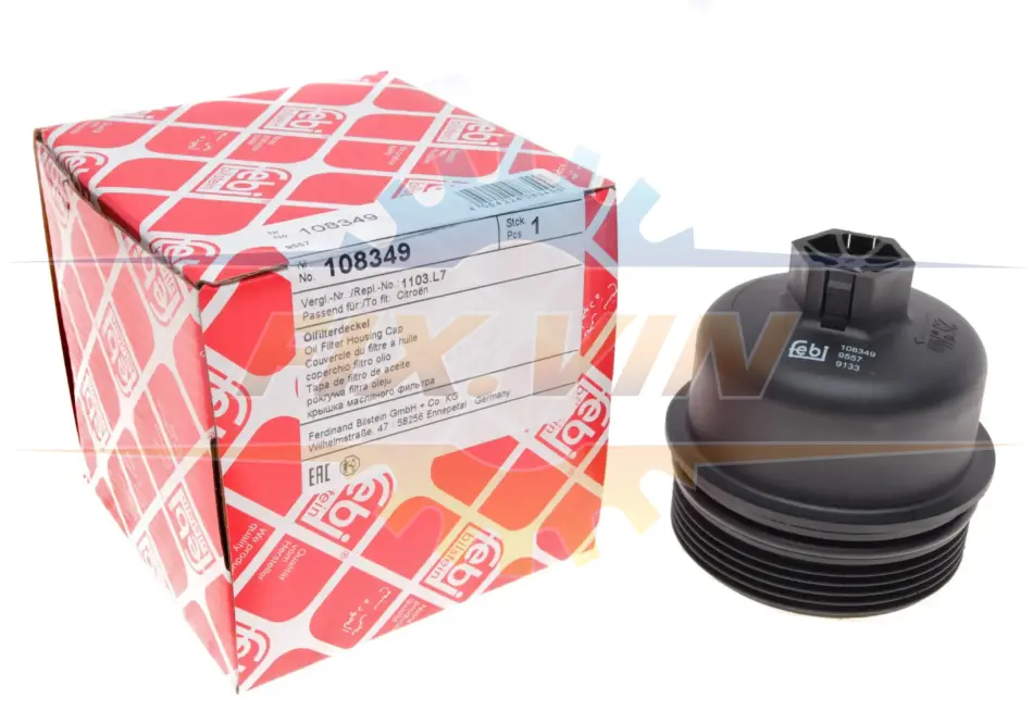 Кришка масляного фільтру CITROEN/FIAT/FORD/PEUGEOT \'\'00>> FEBI BILSTEIN 108349 (фото 1)