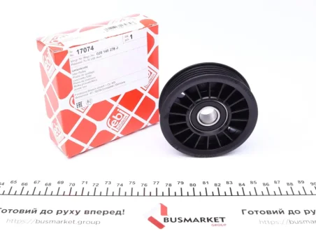 Ролик генератора Audi A4/A6/VW Passat 1.9TDI 95- (натяжний) (82x26,5mm) FEBI BILSTEIN 17074
