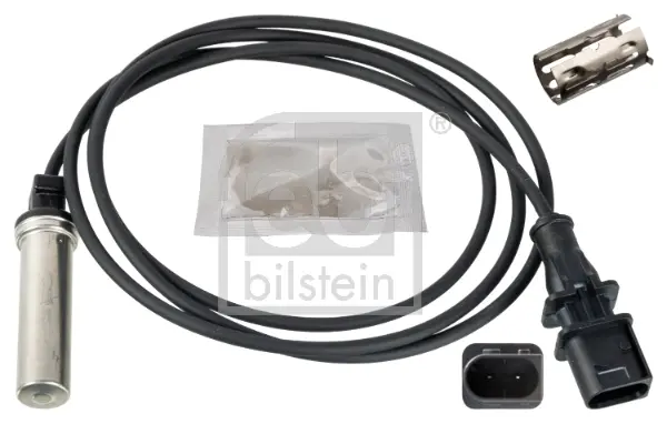 Датчик ABS задн Лів (прямий, 1450мм, 2pin) MERCEDES ACTROS MP4 / MP5, ANTOS, AROCS, ECONIC 2 FEBI BILSTEIN 172410 (фото 1)
