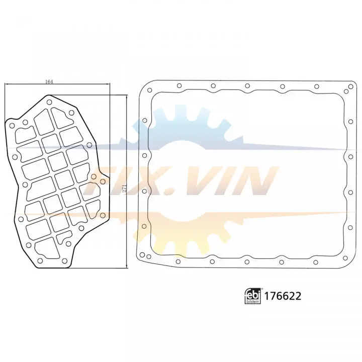 Фільтр к-т АКПП HYUNDAI/KIA/NISSAN H-1/Sorento/Pathfinder "05>> FEBI BILSTEIN 176622 (фото 1)