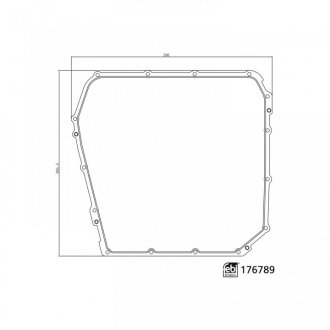 Прокладка піддону Audi A4/A5/A6/A7/Q5 3.0 TFSI/TDI 10- FEBI BILSTEIN 176789