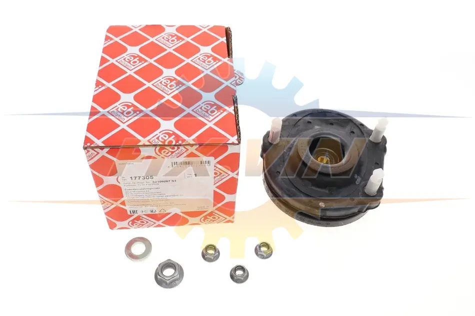 Подушка амортизатора (переднього) + підшипник Fiat Doblo 1.3D-2.0D 10- (L) FEBI BILSTEIN 177305 (фото 1)