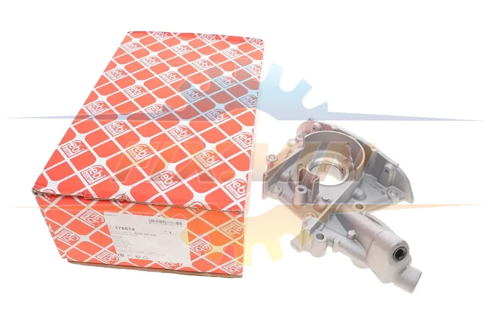 Масляний насос DACIA LOGAN, LOGAN II, LOGAN MCV II, SANDERO, SANDERO II NISSAN KUBISTAR RENAULT CLIO II, CLIO II/HATCHBACK, CLIO III, CLIO III/HATCHBACK, CLIO IV 1.0-1.2LPG 05.96- FEBI BILSTEIN 178674 (фото 1)