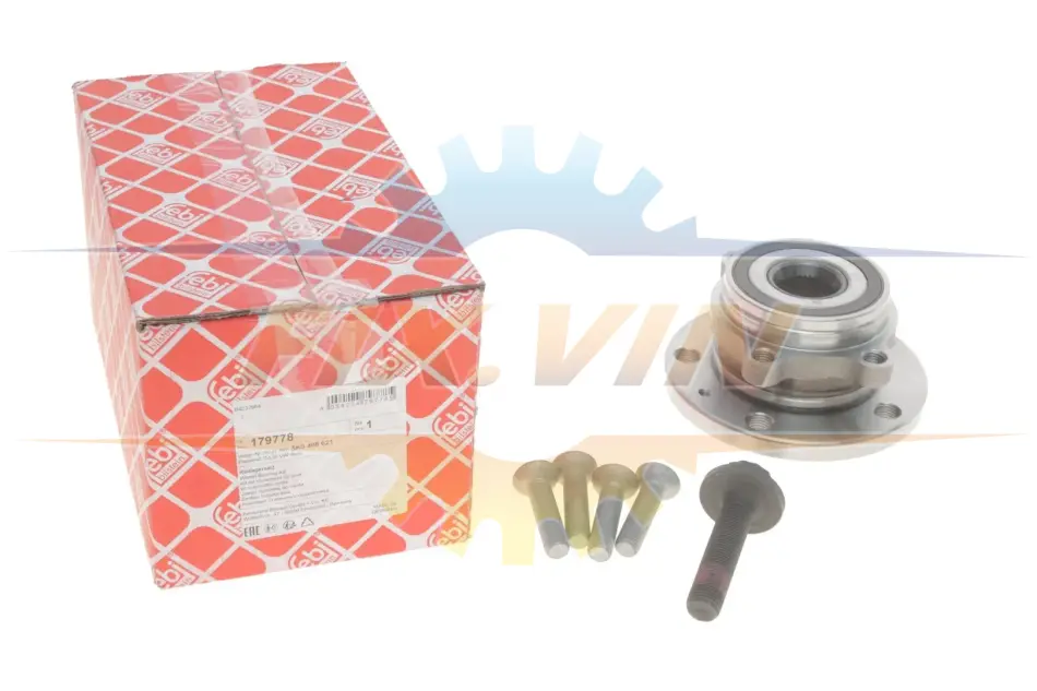 Підшипник маточини (передньої) VW Caddy 03- (4 болти) FEBI BILSTEIN 179778 (фото 1)