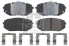 Комплект гальмівних колодок передн, HYUNDAI IONIQ 5, IONIQ 6, TUCSON KIA EV6, SPORTAGE V 1.6-Electric 11.20- FEBI BILSTEIN 183655 (фото 1)