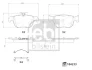 Колодки гальмвн задн Audi A3/Seat Leon/Skoda Octavia/VW Golf VIII 19-/Caddy 20- FEBI BILSTEIN 184233 (фото 2)