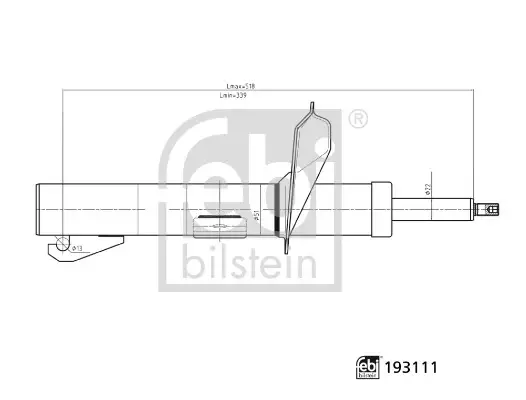 FEBI - Амортизатор FEBI BILSTEIN 193111 (фото 1)