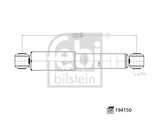 FEBI - Амортизатор FEBI BILSTEIN 194150 (фото 1)