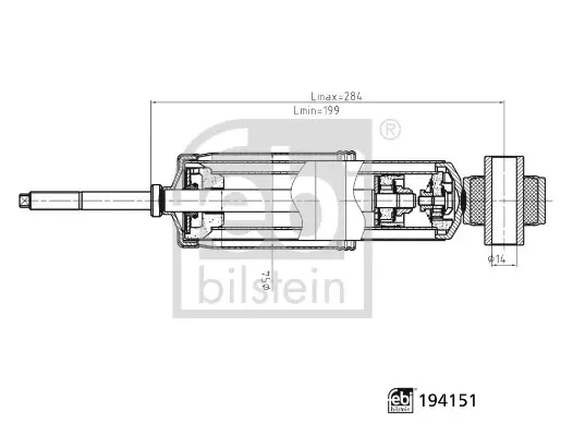 FEBI - Амортизатор FEBI BILSTEIN 194151 (фото 1)