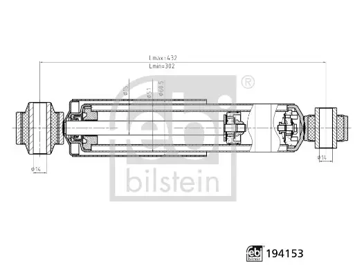 FEBI - Амортизатор FEBI BILSTEIN 194153 (фото 1)