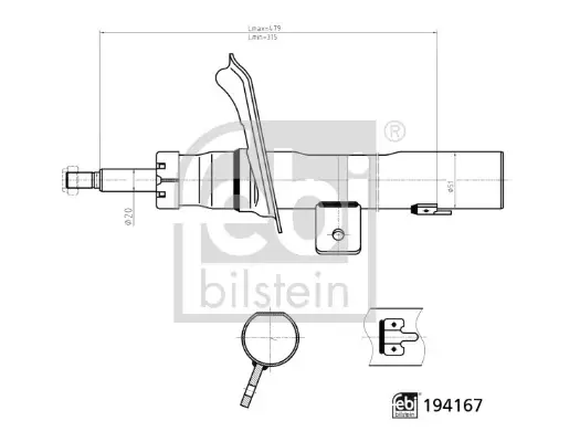 FEBI - Амортизатор FEBI BILSTEIN 194167 (фото 1)