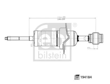 FEBI - Амортизатор FEBI BILSTEIN 194184
