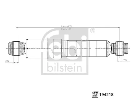 FEBI - Амортизатор FEBI BILSTEIN 194218