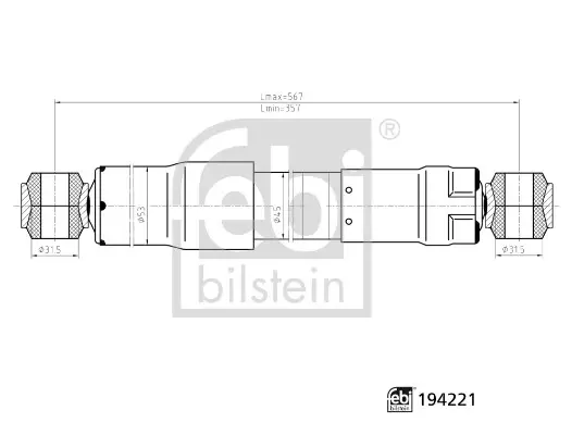 FEBI - Амортизатор FEBI BILSTEIN 194221 (фото 1)