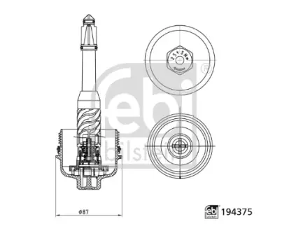 Корпус масляного фільтра FEBI BILSTEIN 194375