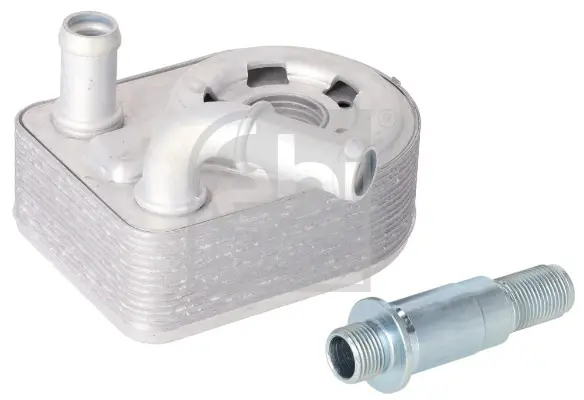 Масляний радіатор VOLVO S60 II, S80 II, V40, V60 I, V70 III FORD B-MAX, C-MAX II, ECOSPORT, FIESTA, FIESTA VI, FOCUS II, FOCUS III, FOCUS III/HATCHBACK, FOCUS II/KOMBI, GALAXY II 1.4-2.5 07.04- FEBI BILSTEIN 196061 (фото 1)