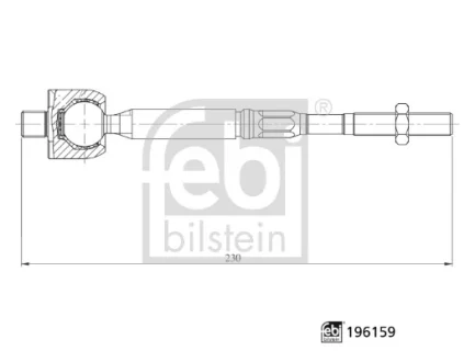 FEBI - Тяга кермова FEBI BILSTEIN 196159