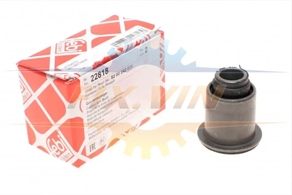 Сайлентблок важеля RENAULT вісь, (Вир-во Febi) FEBI BILSTEIN 22818 (фото 1)