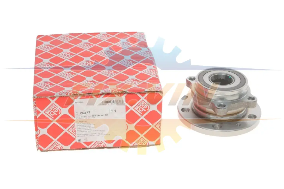 Підшипник маточини (передньої) VW Caddy III/IV/ Golf V 03- (4 болти) FEBI BILSTEIN 26377 (фото 1)