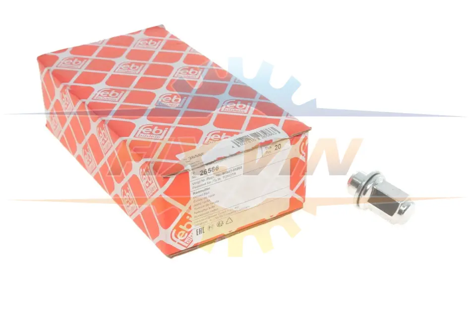Гайка колісна Toyota Corolla/Lexus LS -09 (M12x1.5) FEBI BILSTEIN 26586 (фото 1)