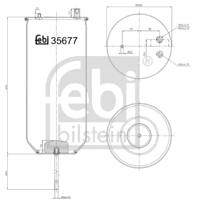 Сильфон пневматичної підвіски FEBI BILSTEIN 35677 (фото 1)