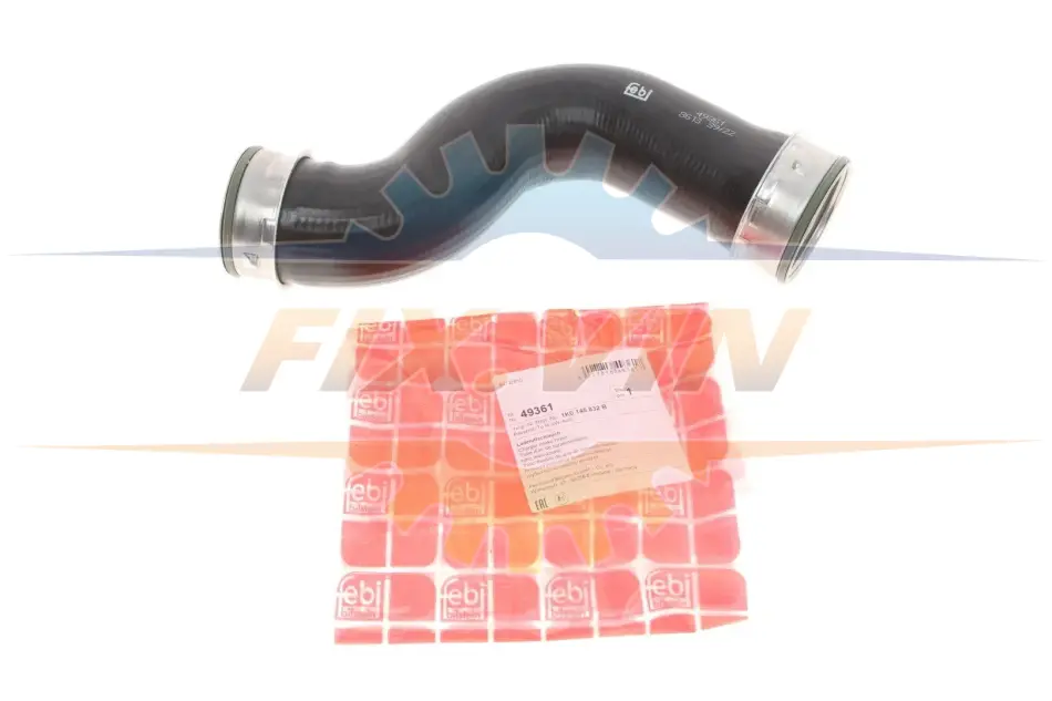 Патрубок інтеркулера AUDI/SEAT/SKODA/VW A3/TT/Leon/Octavia/Golf/Passat "94-15 FEBI BILSTEIN 49361 (фото 1)