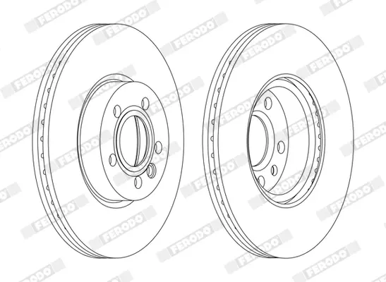 Диск гальмівний FERODO DDF1160C (фото 1)
