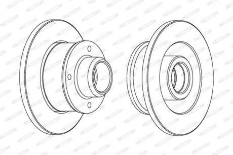 Гальмівний диск FERODO DDF137C1