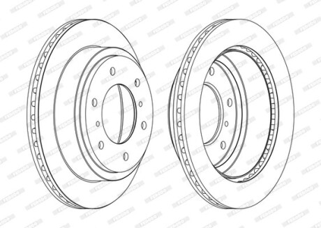 Диск гальмівний FERODO DDF1385C