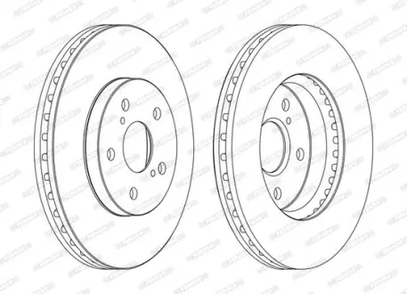 Диск гальмівний FERODO DDF1446C