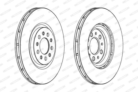 Гальмівний диск FERODO DDF1455C1