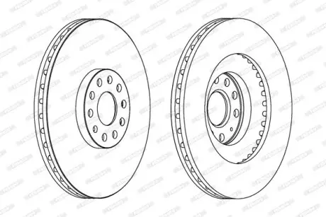 Гальмівний диск FERODO DDF1504C-1