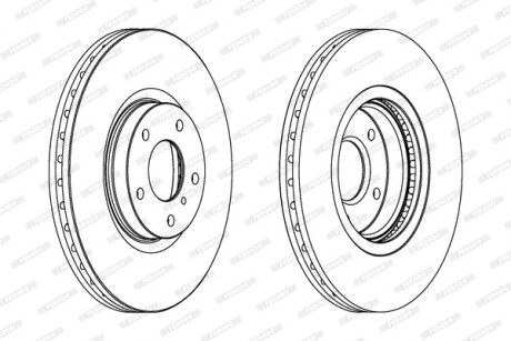 Гальмівний диск FERODO DDF1505C1