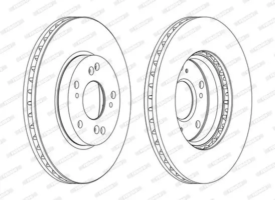 Тормозной диск Ferodo FERODO DDF1557C (фото 1)