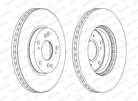 Тормозной диск Ferodo FERODO DDF1557C
