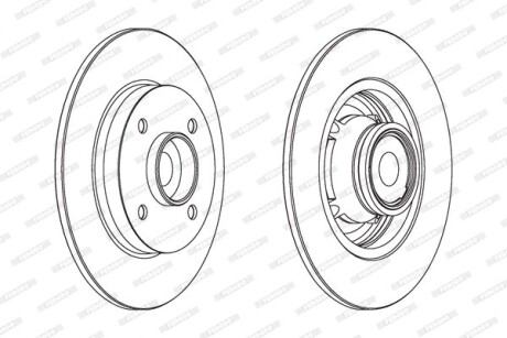 Гальмівний диск з підшипником FERODO DDF15601