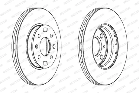 Гальмівний диск FERODO DDF1603C