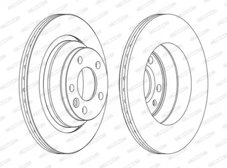 Диск гальмівний FERODO DDF1698C