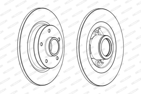 Диск гальмівний FERODO DDF1731-1