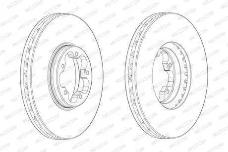 Диск гальмівний FERODO DDF2470-1