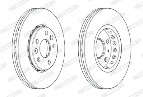 Гальмівний диск FERODO DDF2507C