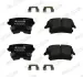 Комплект гальмівних колодок задн (із замком), CHRYSLER 300C DODGE CHALLENGER, CHARGER LANCIA THEMA 2.7-6.4 09.04- FERODO FDB1953 (фото 4)
