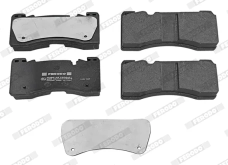 Комплект гальмівних колодок передн, LAND ROVER RANGE ROVER SPORT III, RANGE ROVER V 3.0DH-4.4H 10.21- FERODO FDB5133