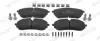 Комплект гальмівних колодок передн, JAGUAR E-PACE LAND ROVER DEFENDER, DISCOVERY IV, DISCOVERY SPORT, DISCOVERY V, RANGE ROVER EVOQUE, RANGE ROVER III, RANGE ROVER IV 1.5H-5.0 03.02- FERODO FDB5461 (фото 1)