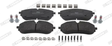 Комплект гальмівних колодок передн, JAGUAR E-PACE LAND ROVER DEFENDER, DISCOVERY IV, DISCOVERY SPORT, DISCOVERY V, RANGE ROVER EVOQUE, RANGE ROVER III, RANGE ROVER IV 1.5H-5.0 03.02- FERODO FDB5461