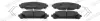 Комплект гальмівних колодок передн, TOYOTA CAMRY, HIGHLANDER, HIGHLANDER / KLUGER, RAV 4 IV, RAV 4 V 2.0-3.5 05.07- FERODO FDB5464 (фото 1)