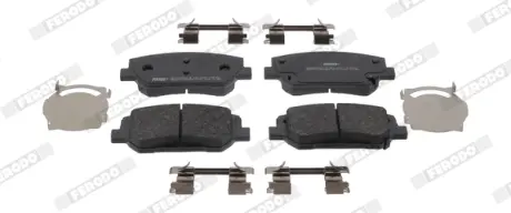 Комплект гальмівних колодок передн, HYUNDAI I30, SANTA FE IV 1.6H-2.5 07.17- FERODO FDB5466