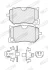 Комплект гальмівних колодок передн, VOLVO S60 III, V60 II, XC60 II POLESTAR POLESTAR 1 2.0/2.0H 03.17- FERODO FDB5486 (фото 1)