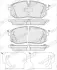 Комплект гальмівних колодок передн, HYUNDAI I20 II, I20 III 1.2-1.6 05.15- FERODO FDB5508 (фото 2)